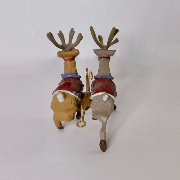 Vintage HALLMARK Keepsake Ornament Comet & Cupid Santa Reindeer Series #3 - Picture 4 of 16